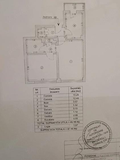 Apartament cu 2 camere decomandat, mobilat în Ștefan cel Mare