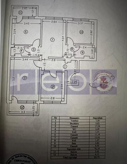 Apartament cu 4 camere decomandat, mobilat în Vitan