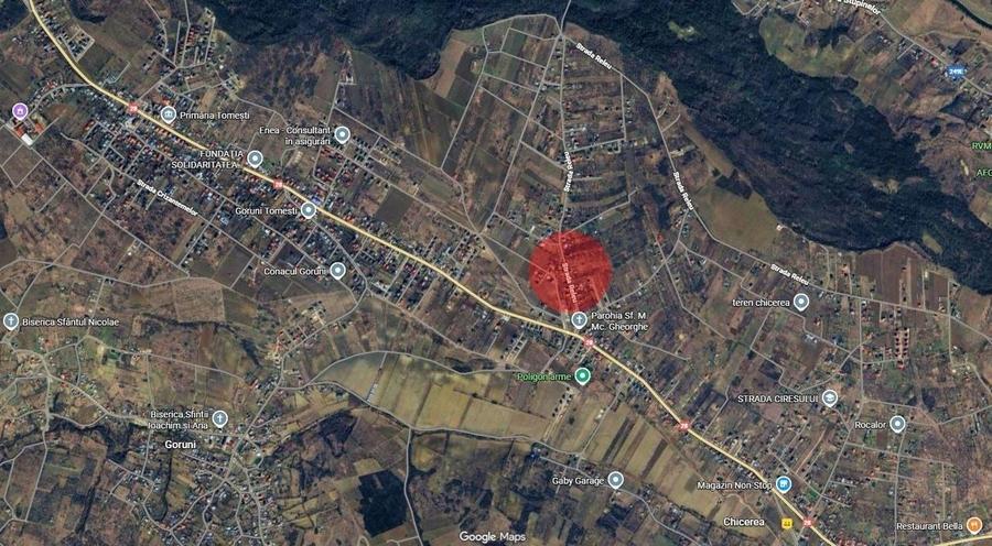 Teren Construcții intravilan de 2352 mp, în Tomești