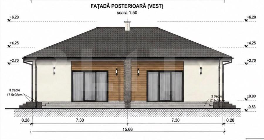 Casă cu 3 camere în Ghiroda