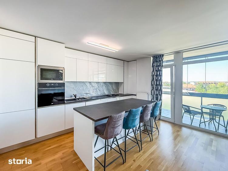Apartament cu 3 camere, mobilat în Central