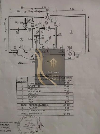 Apartament cu 2 camere decomandat în Cișmigiu