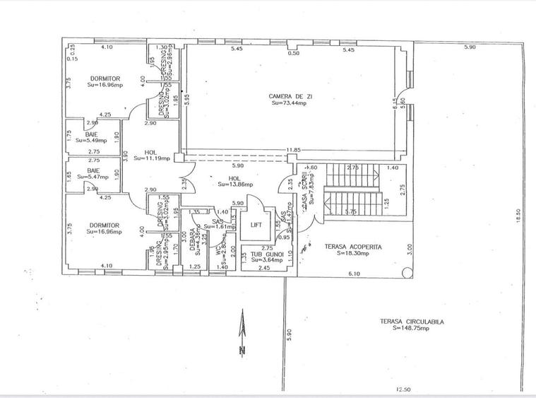 Apartament cu 4 camere în Nord