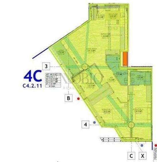 Apartament cu 4 camere în Central