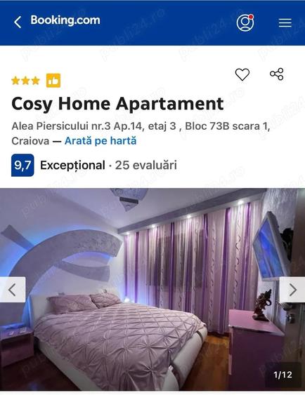 Apartament cu 3 camere semidecomandat în Central
