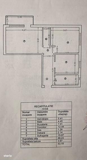 Apartament cu 2 camere decomandat în Nicolina