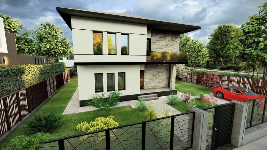 Casă individuală cu 5 camere cu Canalizare în Măgurele
