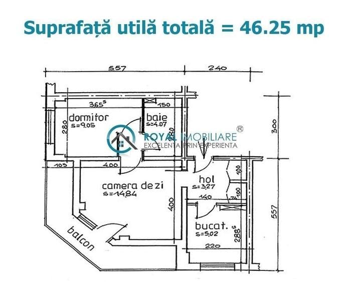 Apartament cu 2 camere semidecomandat în Republicii