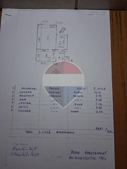 Garsonieră decomandată de închiriat – Banu Manta - 14