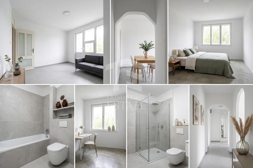 Apartament cu 3 camere decomandat în Triaj