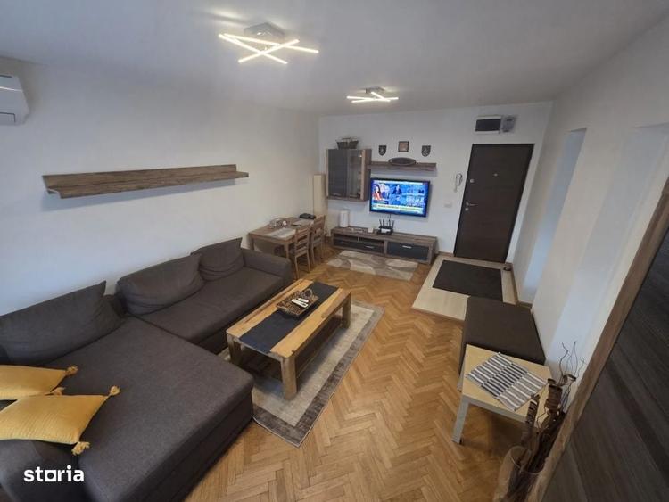 Apartament cu 2 camere semidecomandat, mobilat în Sala Palatului
