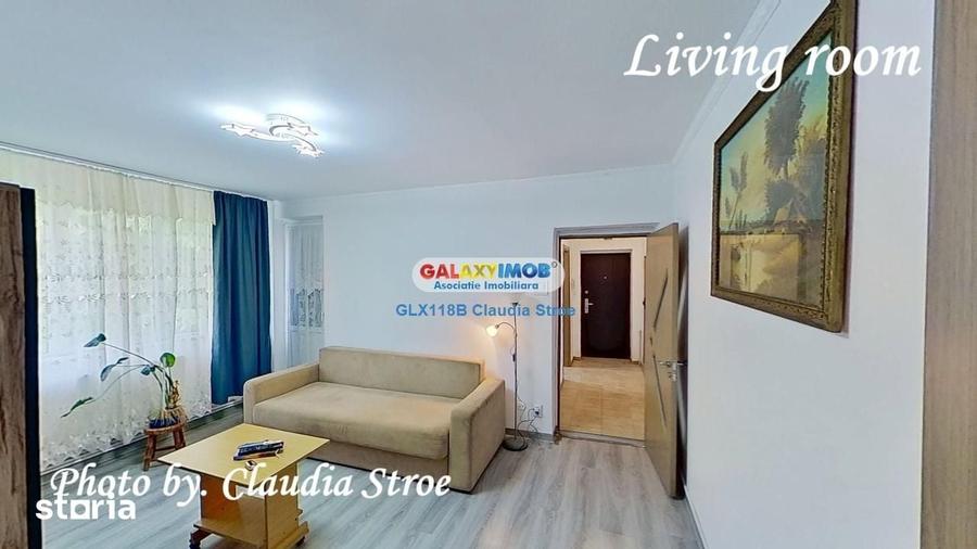 Apartament cu 3 camere semidecomandat, mobilat în Berceni