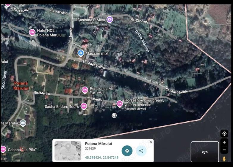 Teren intravilan Poiana Marului iesire directa in padure zona premium - 1