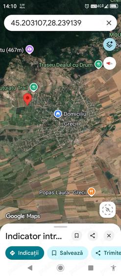 Teren de 3000 mp, în Greci