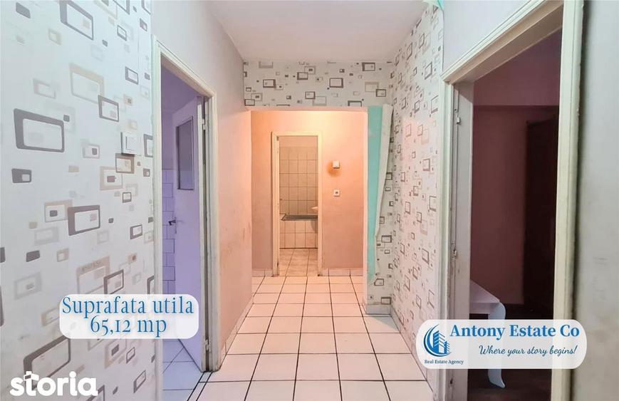 Apartament cu 3 camere decomandat în Central