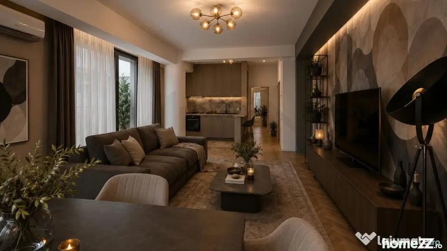 Apartament cu 3 camere semidecomandat în Aviatorilor