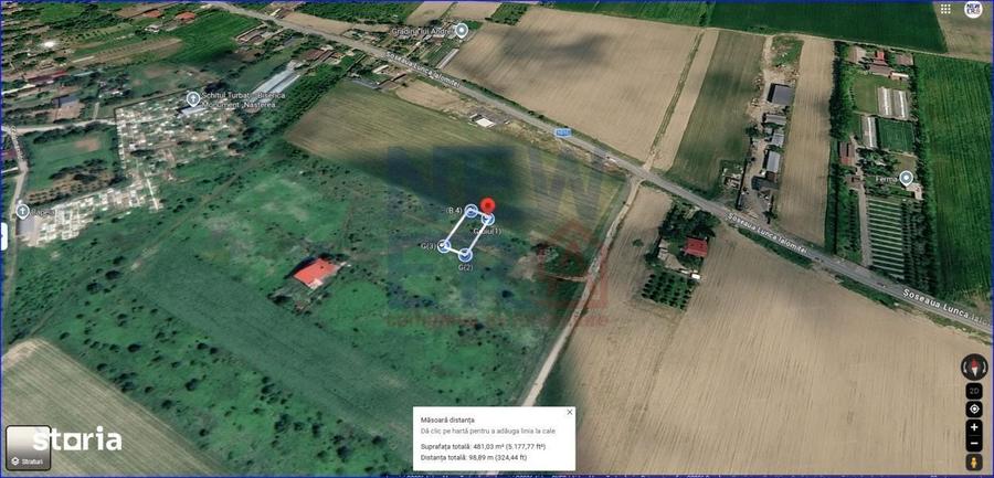Teren intravilan 477 mp | 15 m front | Gruiu Silistea Snagovului - 2