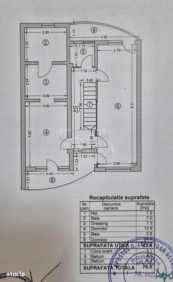 Casă cu 6 camere decomandat cu Teren 170 Mp în Central