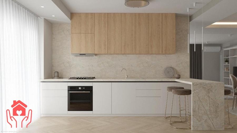 Apartament cu 3 camere decomandat, mobilat în Herăstrău