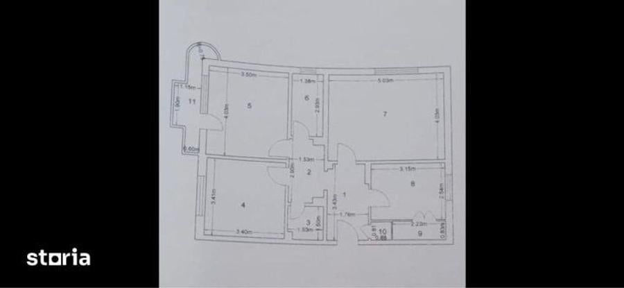 Apartament cu 3 camere decomandat în Berceni