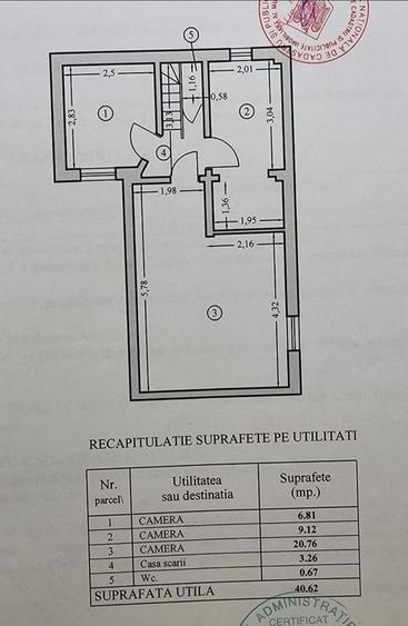 Apartament cu 4 camere în Central