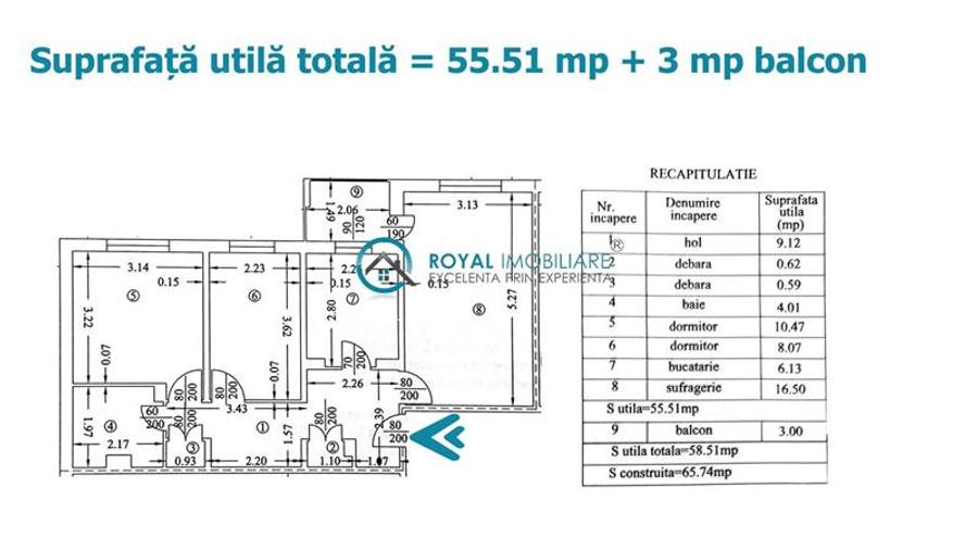 Apartament cu 3 camere decomandat în Mihai Bravu