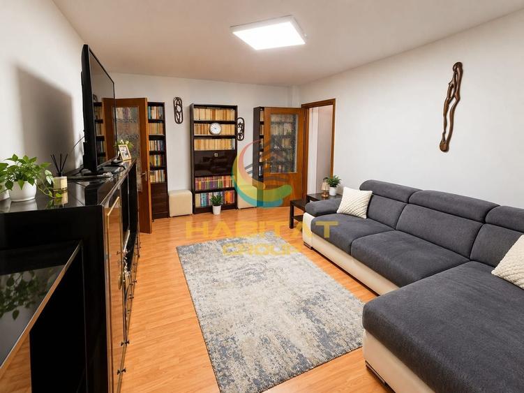 Apartament cu 3 camere semidecomandat în Giurgiului