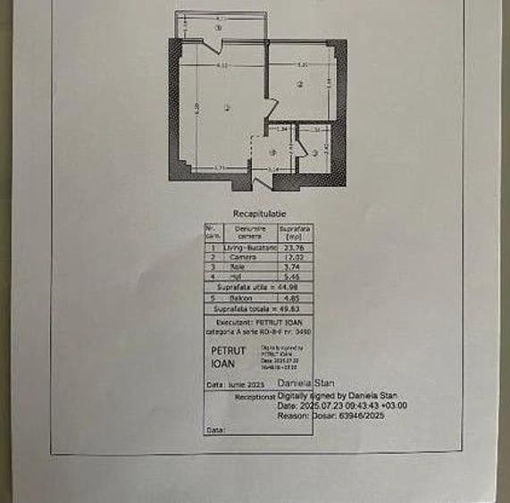 Apartament cu 2 camere decomandat în Basarabia