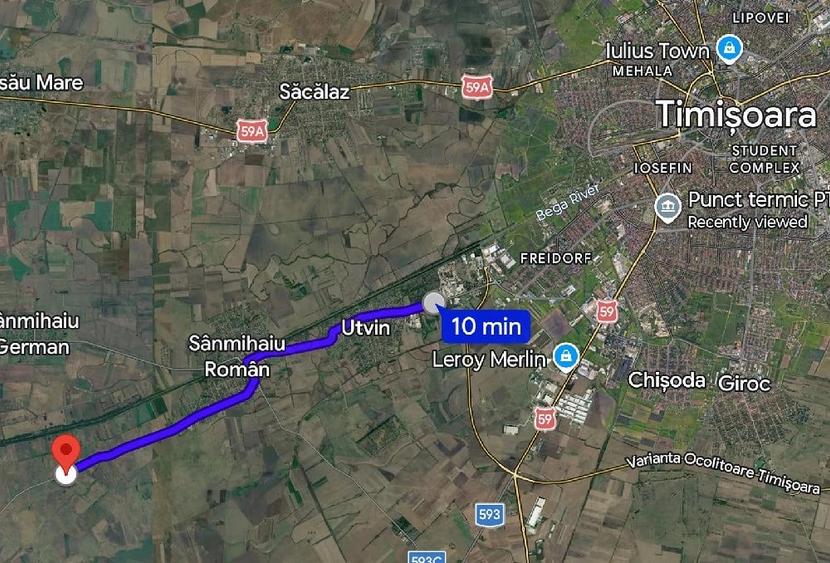 Teren de 500 mp, în Sânmihaiu Român