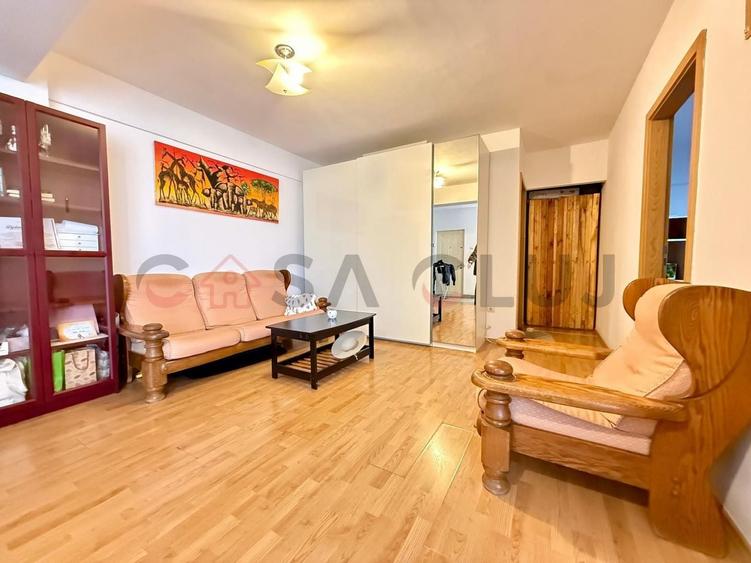 Apartament cu 2 camere semidecomandat, mobilat în Mărăști