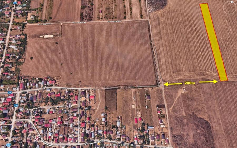 Teren Construcții intravilan de 379 mp, în Frumușani