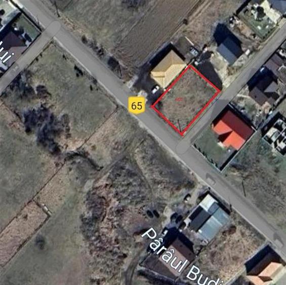 Teren intravilan in Budiul Mic, 6 ari cu utilitati. - 1