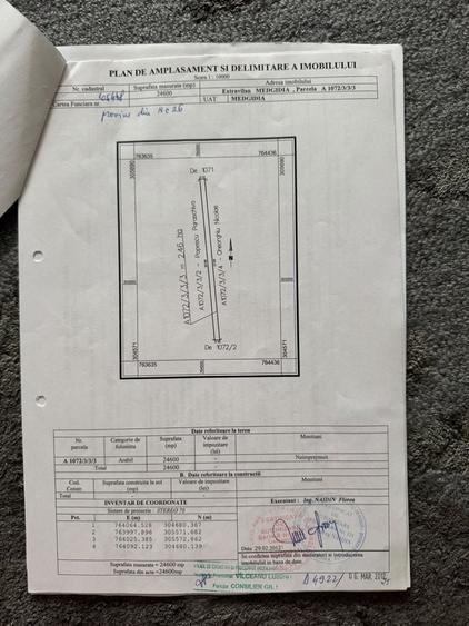 Teren Agricol Valea Dacilor Medgidia , 2.46 Hectare in arenda la Mitroi . - 4