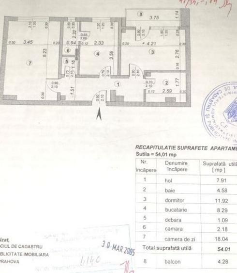 Apartament cu 2 camere decomandat în Poiana