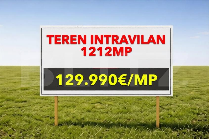 Teren Construcții intravilan de 1212 mp, în Giroc