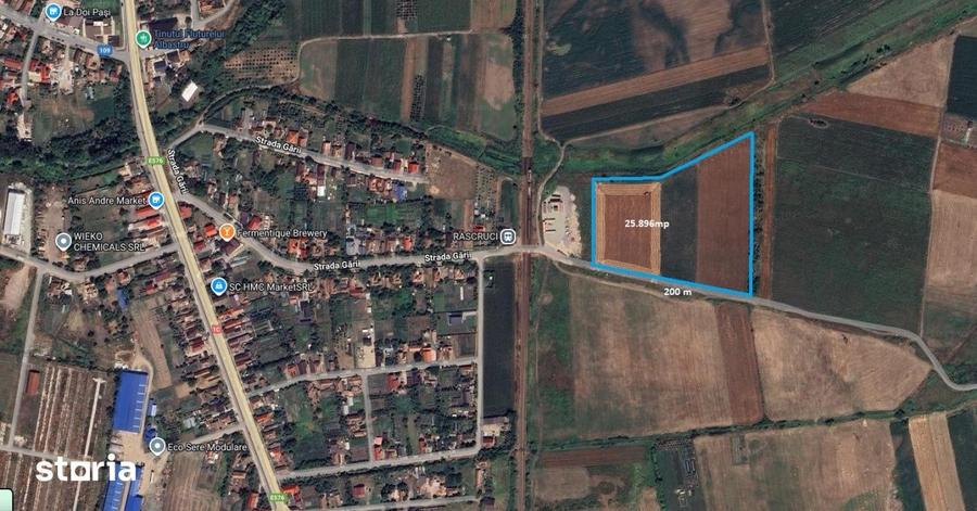 Teren de 25896 mp, în Bonț