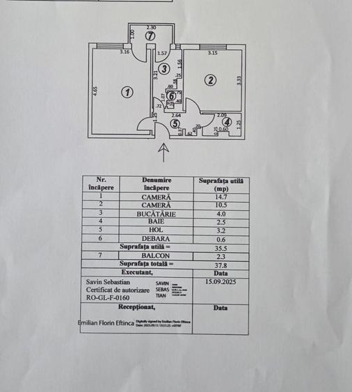 Ap. 2 camere dec. Micro19, etaj8,  bld. Otelarilor - 7