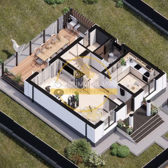 Casă individuală cu 5 camere cu Canalizare în Vișani