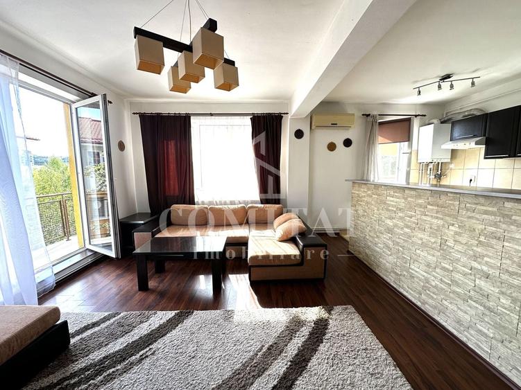 Apartament cu 2 camere semidecomandat, mobilat în Bună Ziua