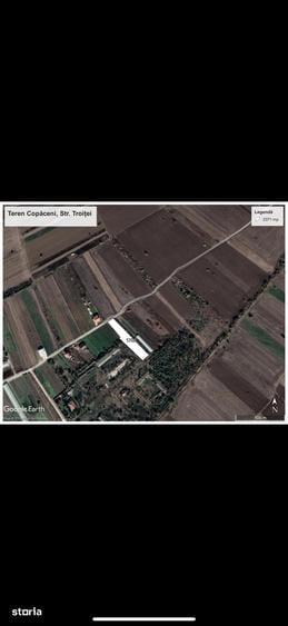 Teren de 2160 mp, în Copăceni