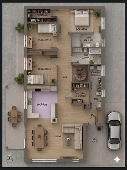 Vila moderna,langa Padurea Snagov, 1min Lidl, 3min A3,20min Bucuresti - 2
