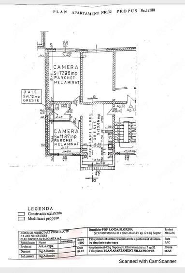 Apartament cu 2 camere decomandat în Zorilor