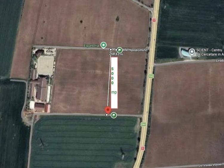 Teren de 5000 mp, în Vlădiceasca