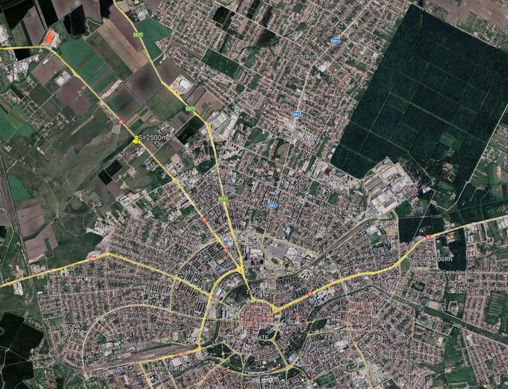 Teren Construcții intravilan de 2500 mp, în Torontalului