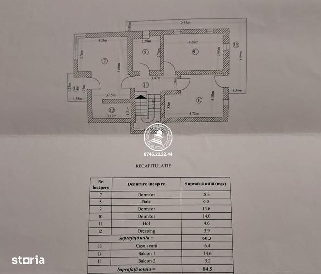 Casă cu 3 camere cu Teren 450 Mp în Podul de Fier