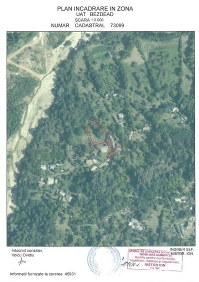 Teren Construcții intravilan de 1782 mp, în Măgura (Bezdead)