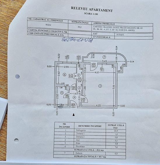 Garsonieră decomandată în Central