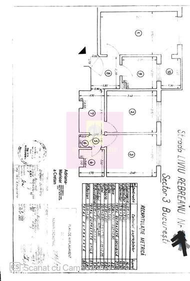 Apartament cu 3 camere decomandat în Titan
