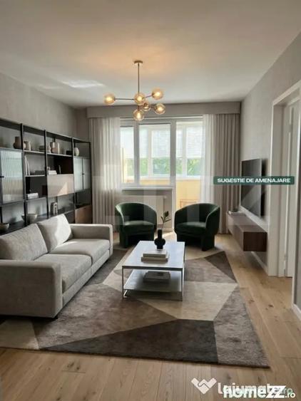 Apartament cu 3 camere semidecomandat în Central