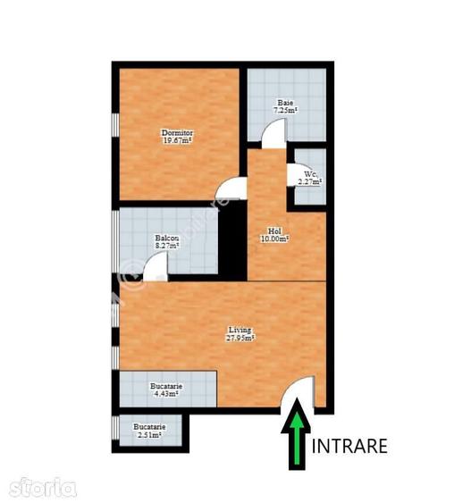 Apartament 2 camere decomandate balcon loc parcare in Lazaret Sibiu - 6